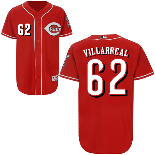 Pedro Villarreal #62 mlb Jersey-Cincinnati Reds Women's Authentic Red Baseball Jersey